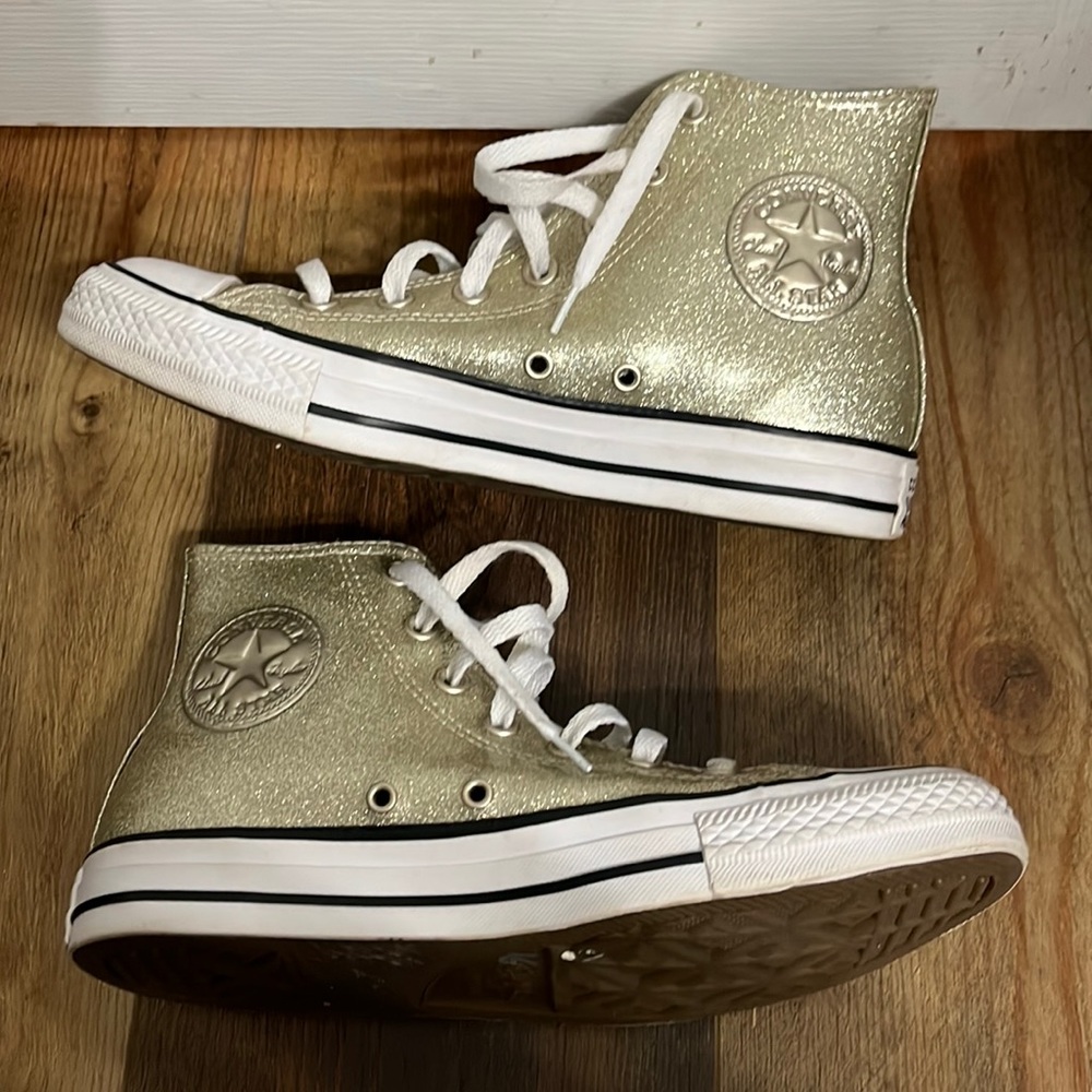 Sparkly Gold Converse